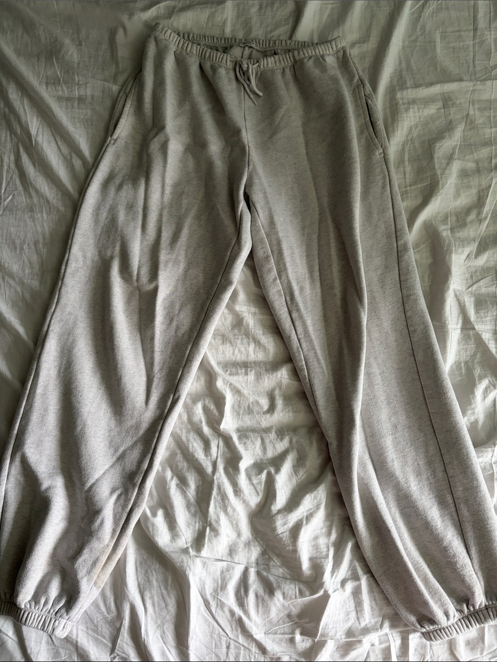 Light Gray Drawstring Sweatpants